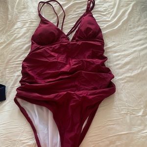 NWOT Red Wine one piece